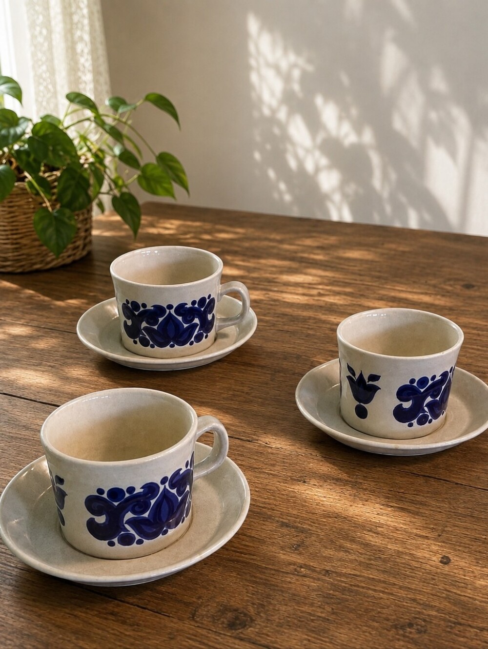 Bundle of Wedgwood Toledo Flat Cups and Saucers Oven to Table